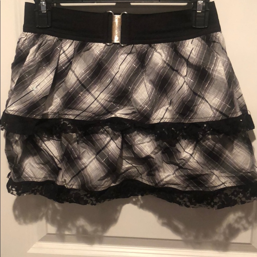 Justice Fringed Multilayered Skirt